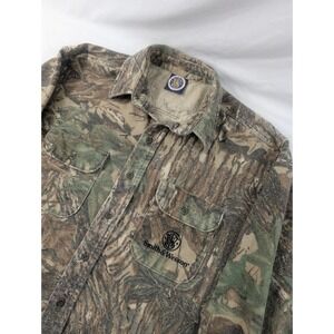 Smith & Wesson Vintage Heavy Chamois Flannel Real Tree Camo Mens XL Cotton